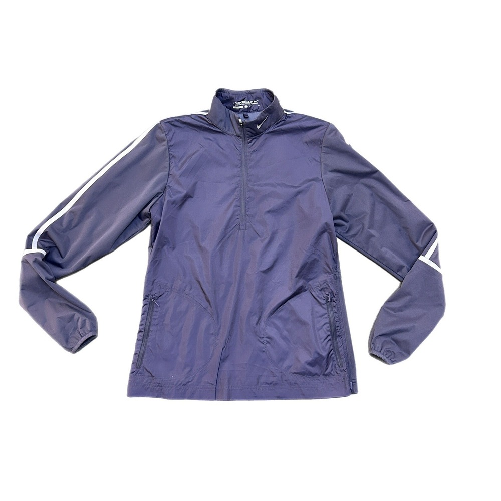 Nike Golf Jacket Windbreaker Women's Stretch Purple Size‎ Small 1/4 Zip 627189
